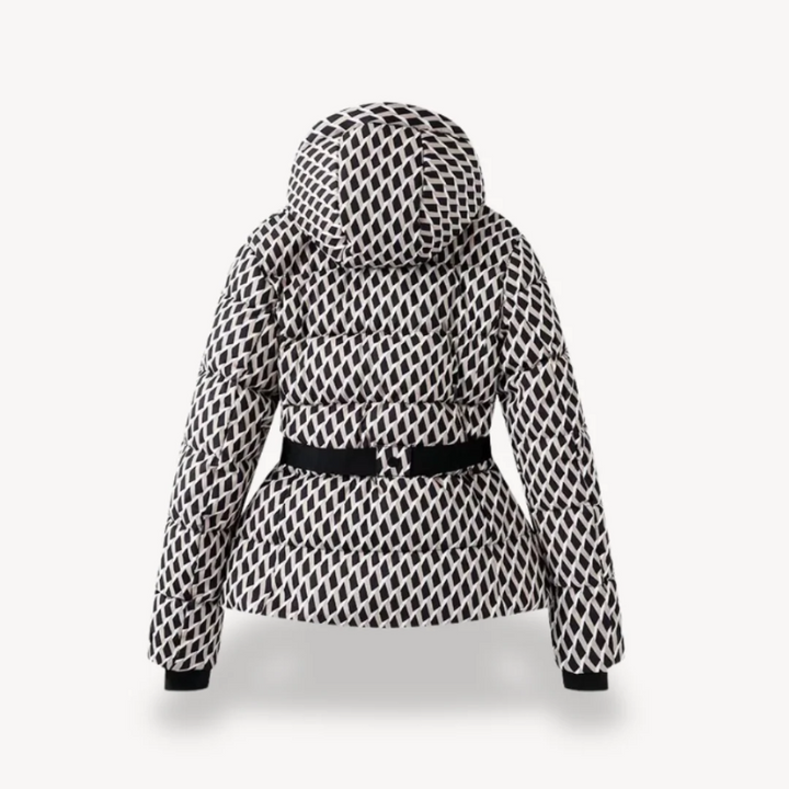 Piumino da Donna - Cappotto Invernale Imbottito con Cintura, Resistente All'acqua
