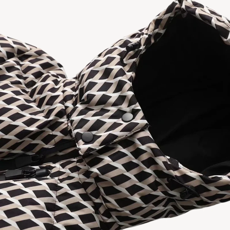 Piumino da Donna - Cappotto Invernale Imbottito con Cintura, Resistente All'acqua