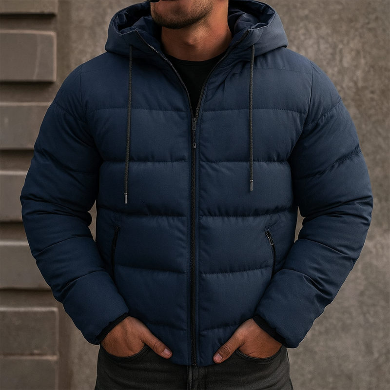 Piumino invernale da uomo con cappuccio: calore e stile per l'inverno