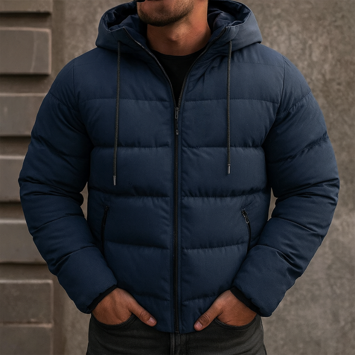 Piumino invernale da uomo con cappuccio: calore e stile per l'inverno
