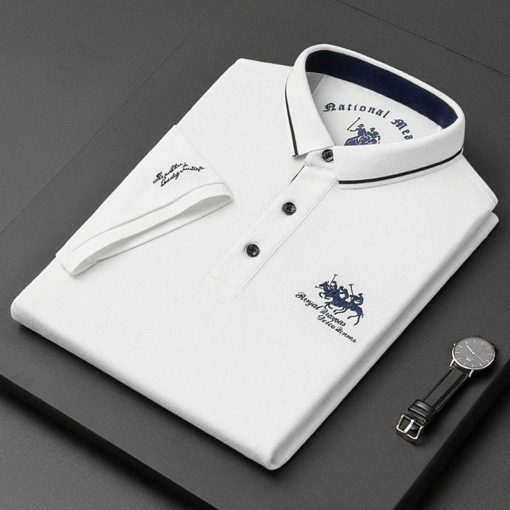 Klassisches Herren-Polo mit kurzen Ärmeln, Perfekt für legere und formelle Anlässe