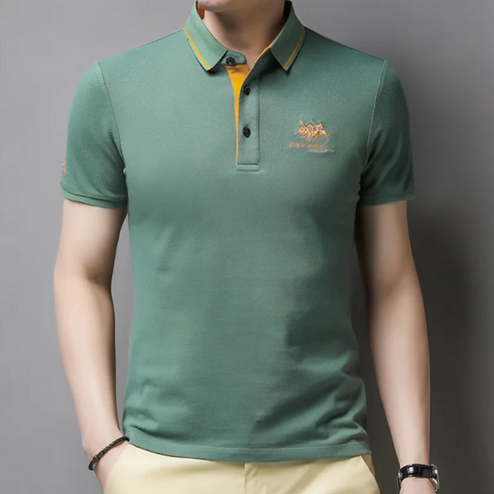 Klassisches Herren-Polo mit kurzen Ärmeln, Perfekt für legere und formelle Anlässe