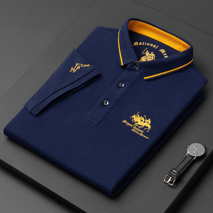 Klassisches Herren-Polo mit kurzen Ärmeln, Perfekt für legere und formelle Anlässe