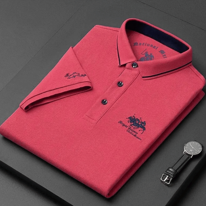 Klassisches Herren-Polo mit kurzen Ärmeln, Perfekt für legere und formelle Anlässe
