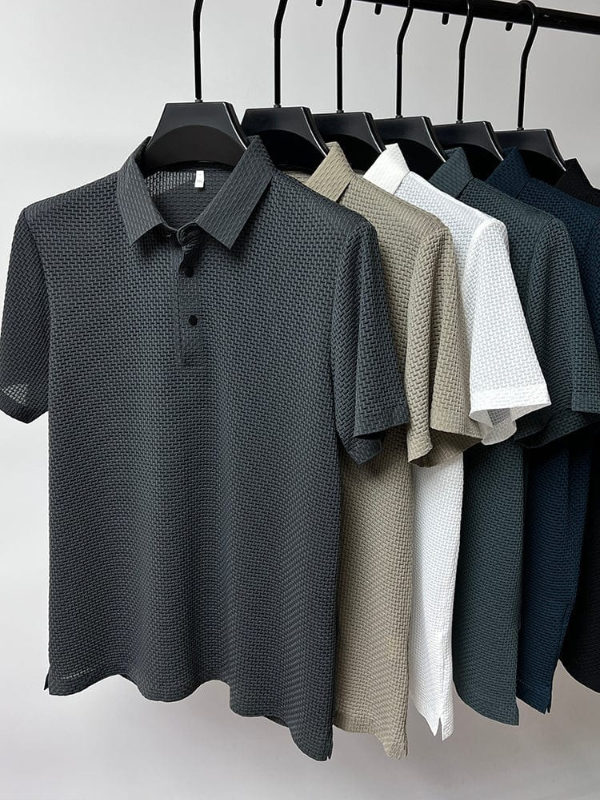 Elegantes Herren Polo Kurzarm Casual mit raffiniertem Design