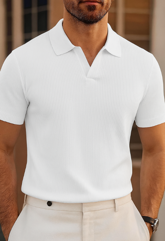 Polo Uomo Elegante e Casual a Manica Corta Con Colletto Classico e Vestibilità Estiva