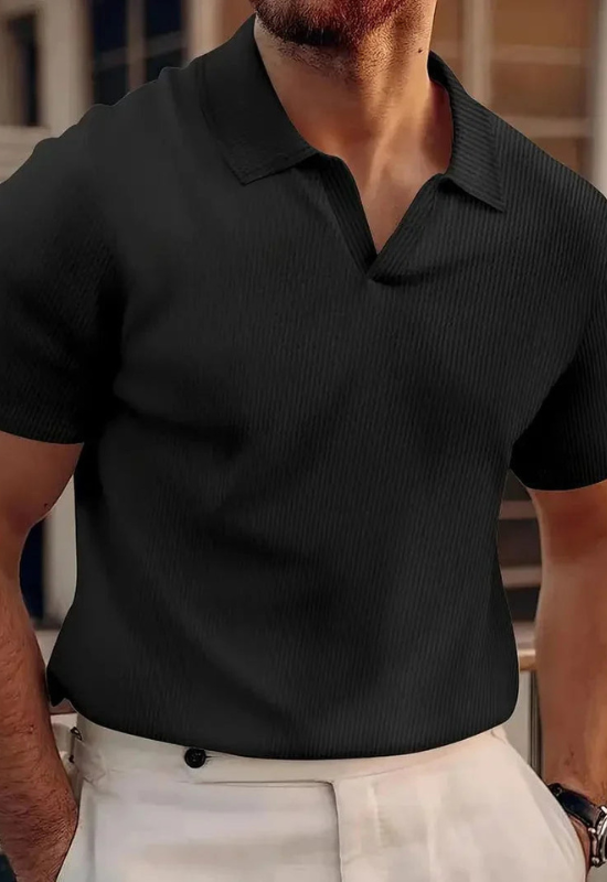 Polo Uomo Elegante e Casual a Manica Corta Con Colletto Classico e Vestibilità Estiva