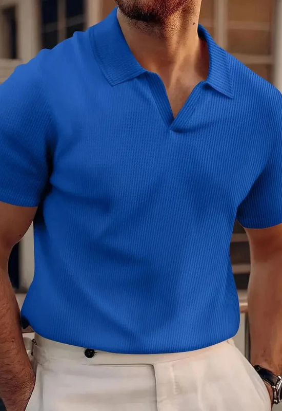 Polo Uomo Elegante e Casual a Manica Corta Con Colletto Classico e Vestibilità Estiva