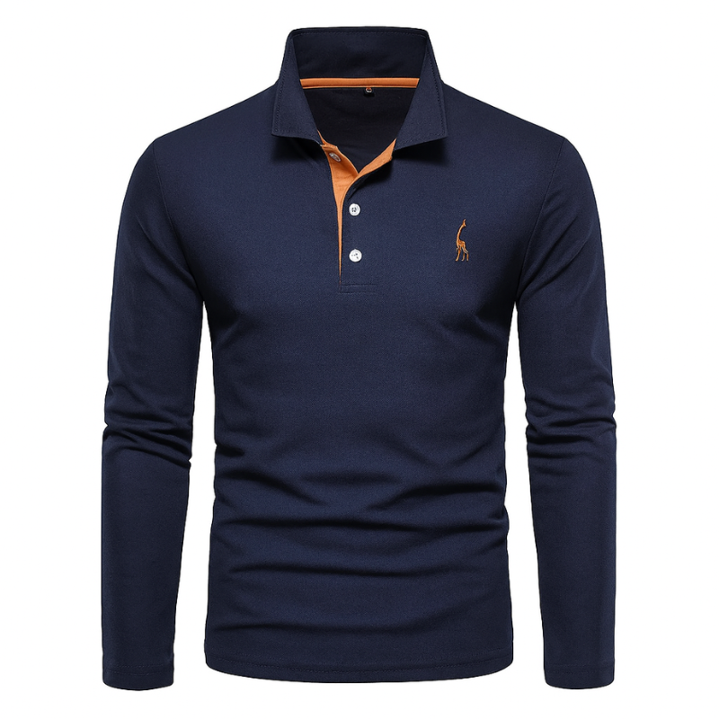 Elegantes und vielseitiges Langarm-Polo für jede Gelegenheit