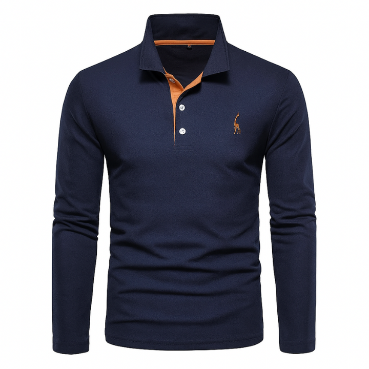 Elegantes und vielseitiges Langarm-Polo für jede Gelegenheit