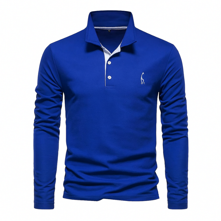 Elegantes und vielseitiges Langarm-Polo für jede Gelegenheit