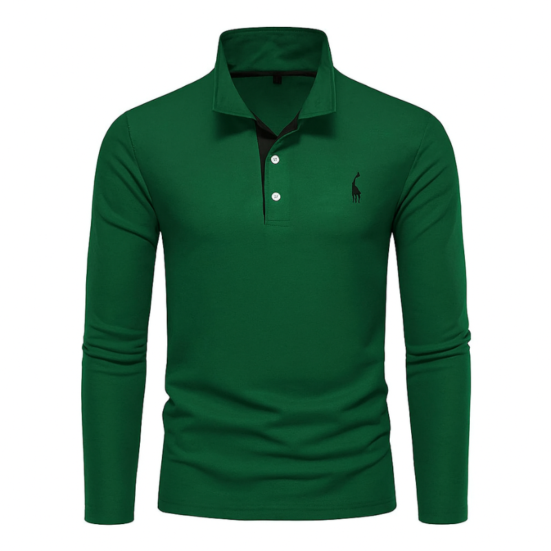 Elegantes und vielseitiges Langarm-Polo für jede Gelegenheit