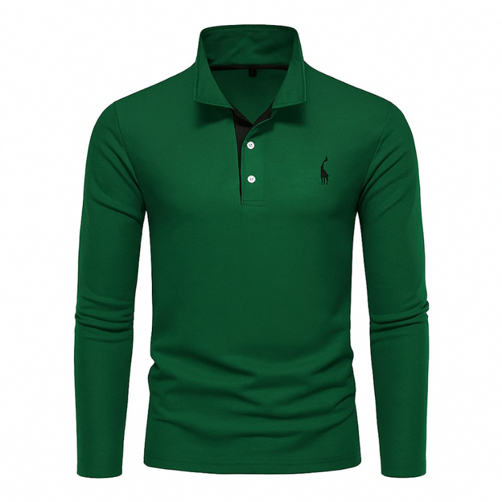 Elegantes und vielseitiges Langarm-Polo für jede Gelegenheit