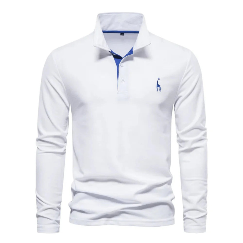 Elegantes und vielseitiges Langarm-Polo für jede Gelegenheit