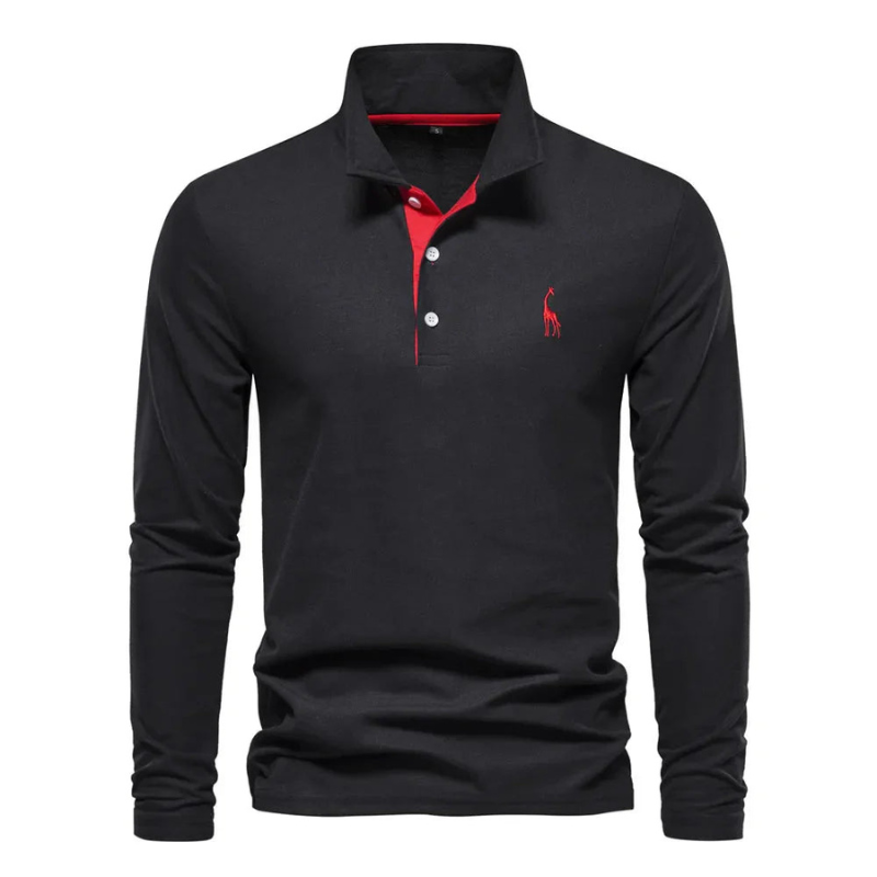 Elegantes und vielseitiges Langarm-Polo für jede Gelegenheit