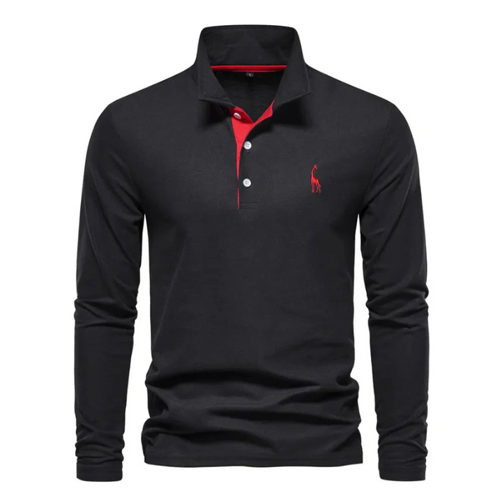 Elegantes und vielseitiges Langarm-Polo für jede Gelegenheit