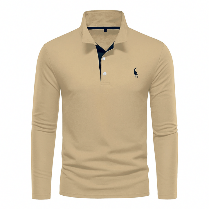 Elegantes und vielseitiges Langarm-Polo für jede Gelegenheit