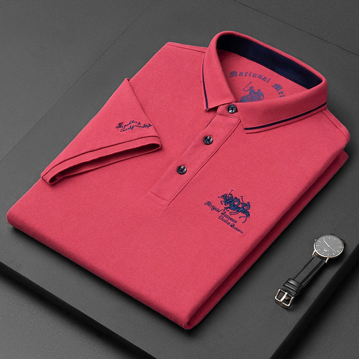Polo Manica Lunga Uomo Elegante in Vari Colori - Magliette Polo Uomo Casual Classica 3