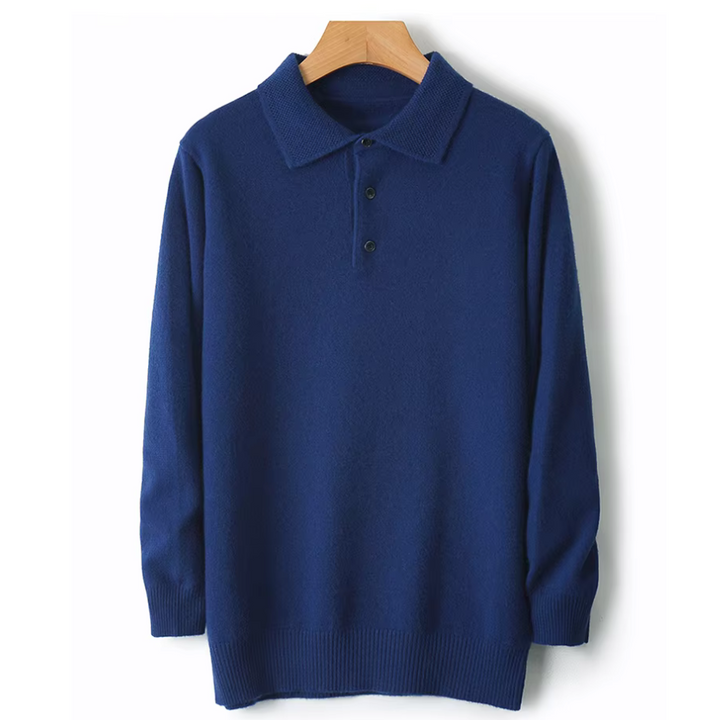 Polo Manica Lunga Uomo in Maglia con Colletto Classico per Stile e Comfort 7