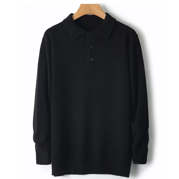 Polo Manica Lunga Uomo in Maglia con Colletto Classico per Stile e Comfort 8