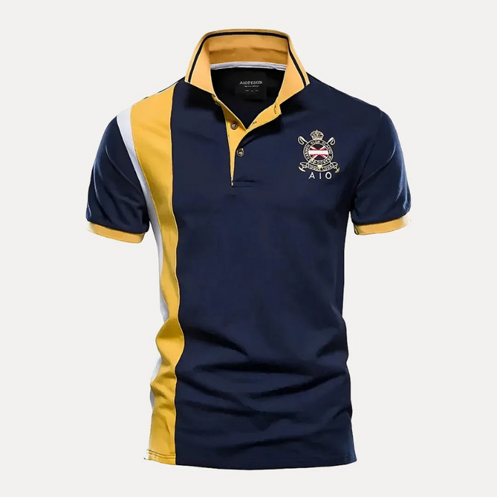 Polo mit langen Ärmeln für Herren aus weichem Stoff - Elegante Herrenpolo für lässigen und smart-casual Stil