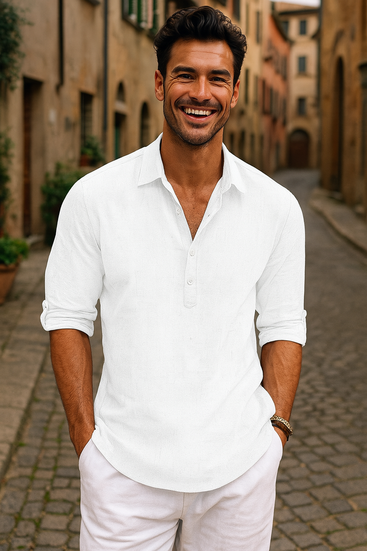 Polo Uomo Manica Corta Elegante e Traspirante con Colletto Classico