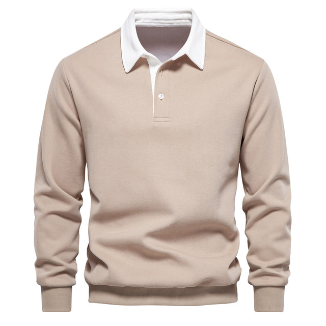 Polo Uomo Manica Lunga Elegante per Comfort e Stile Casual e Formale 4