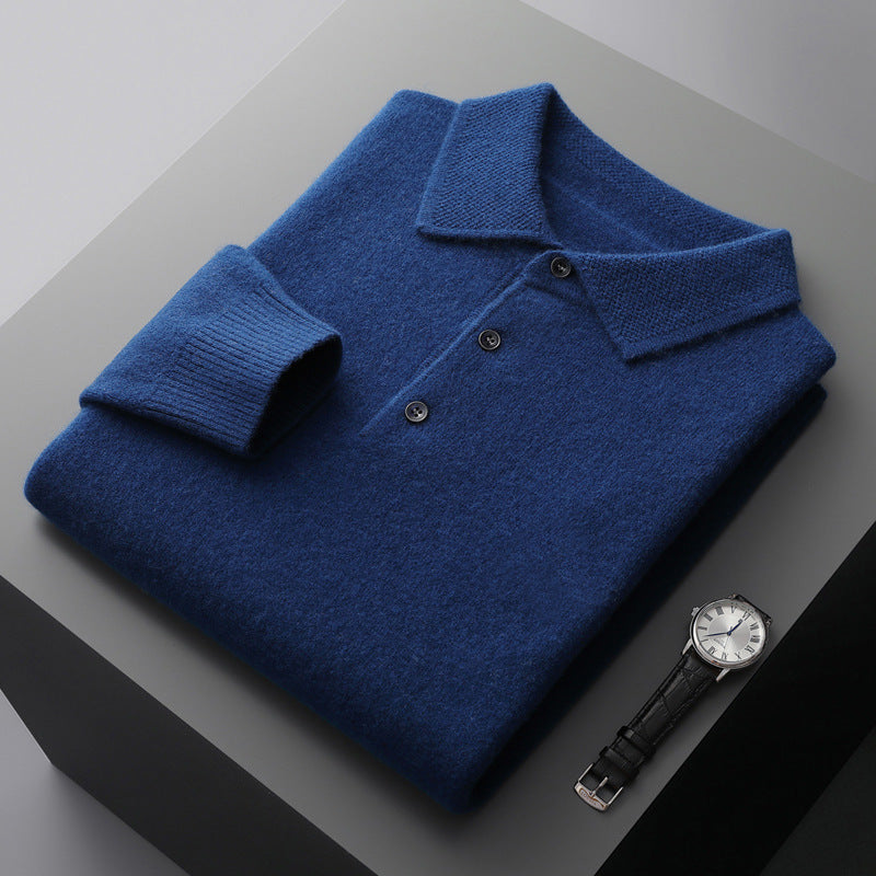 Polo Uomo Manica Lunga in Morbido Tessuto Elegante e Versatile per Occasioni Formali e Casual 3