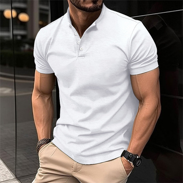 Elegantes, klassisches, lässiges und vielseitiges Kurzarm-Polo für Herren