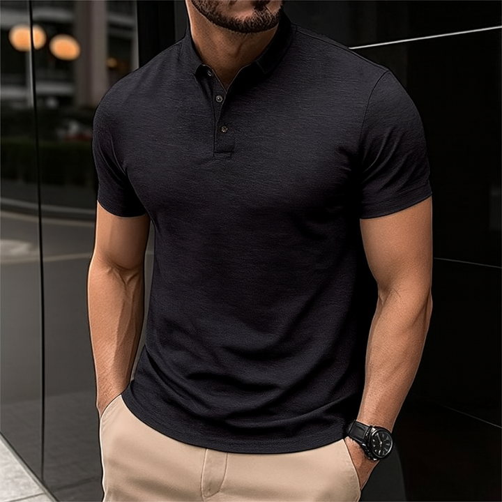Elegantes, klassisches, lässiges und vielseitiges Kurzarm-Polo für Herren