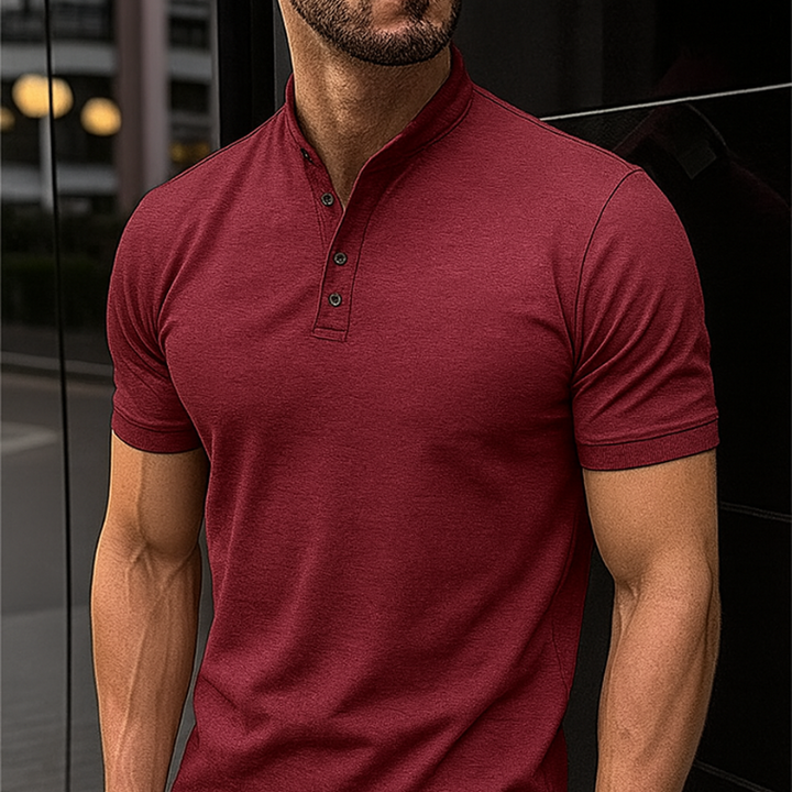 Elegantes, klassisches, lässiges und vielseitiges Kurzarm-Polo für Herren
