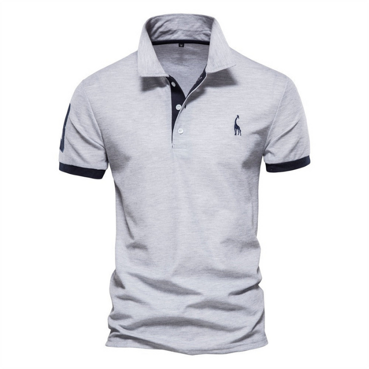 Modische Herren-Polo - Herren-Polo im lässigen Stil mit farbigen Details
