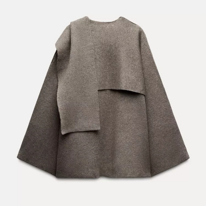 Poncho da Donna Asimmetrico Elegante e Confortevole per Inverno 8