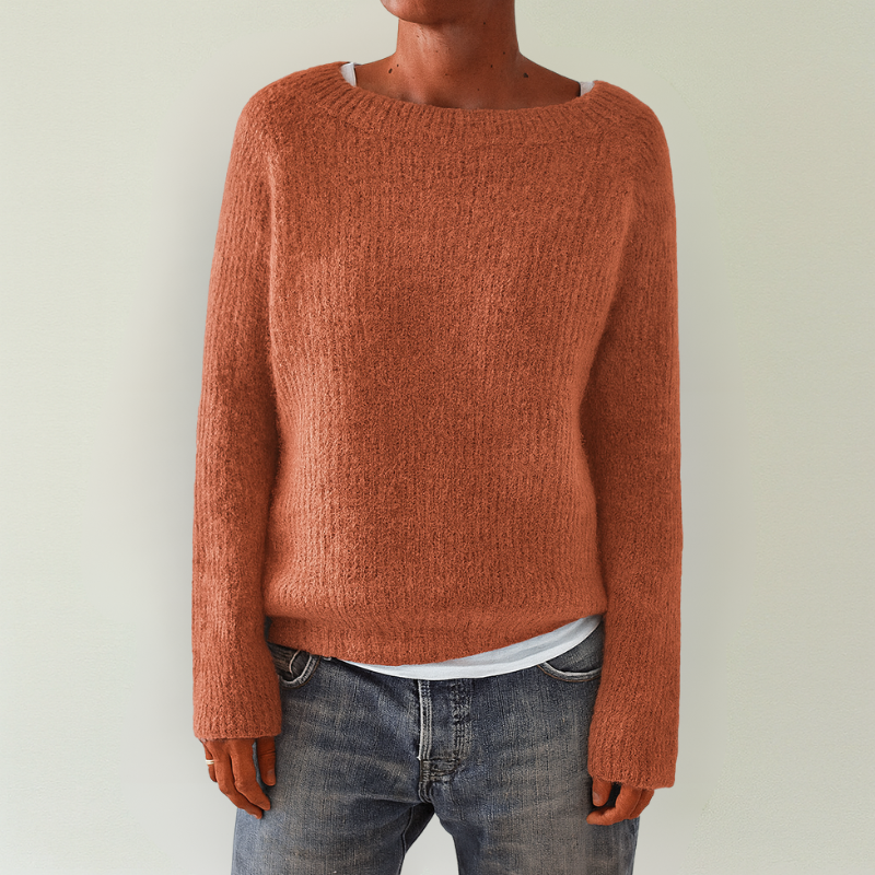 Pullover für Damen mit Rundhalsausschnitt aus luxuriösem Material – Elegante Pullover für das ganze Jahr