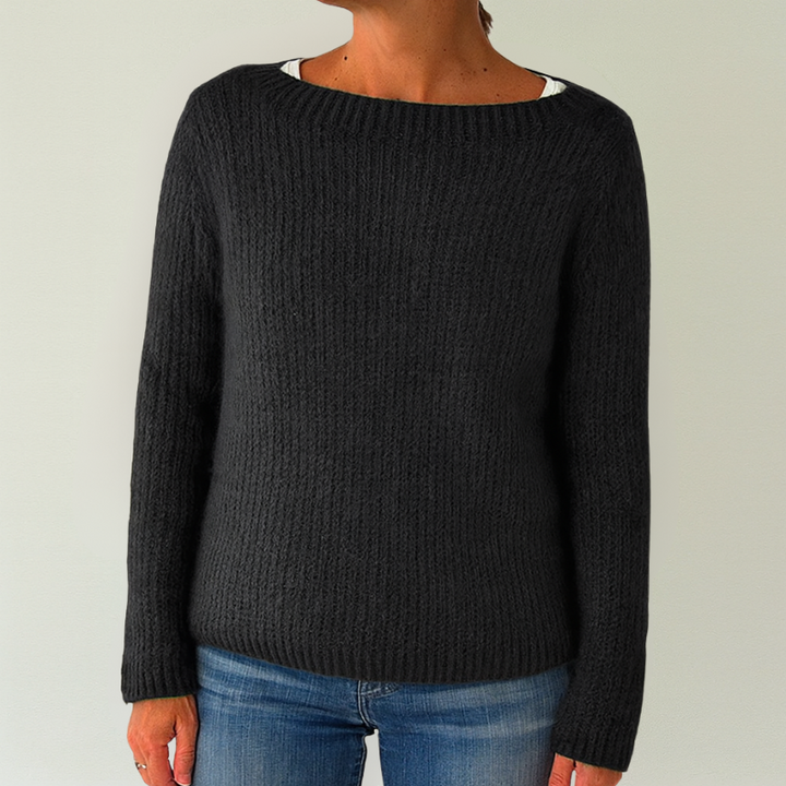 Pullover für Damen mit Rundhalsausschnitt aus luxuriösem Material – Elegante Pullover für das ganze Jahr