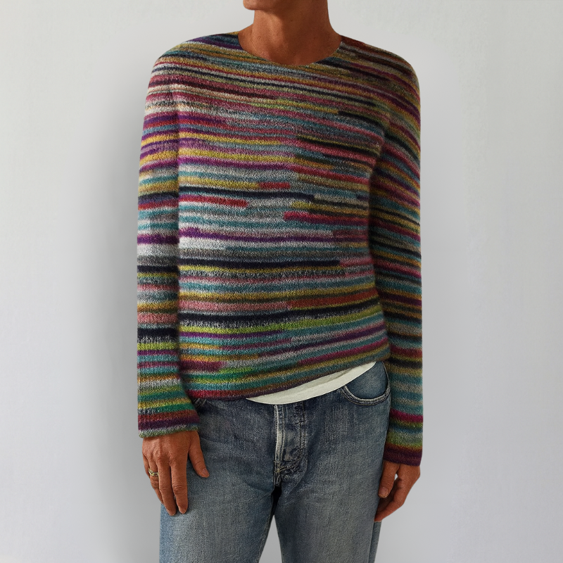 Pullover Donna Vintage in Maglia con Design Classico – Maglione Autunnale in Cotone