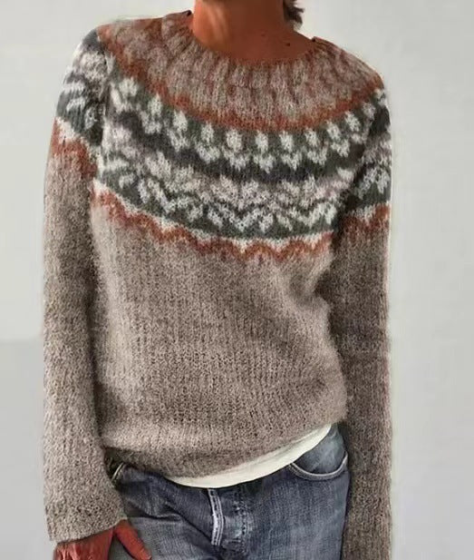 Pullover Donna Vintage in Maglia con Design Classico e Comfort – Maglione Autunnale in Cotone, Taglie S-XL 9
