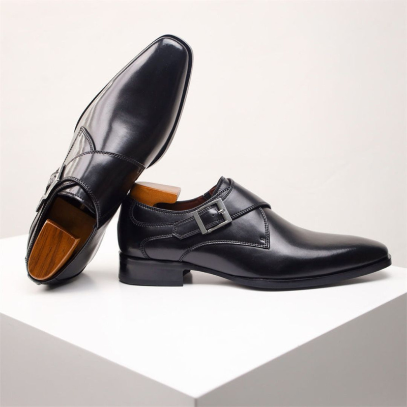 Scarpe Eleganti Uomo in Pelle con Fibbia Monk Strap – Stile per Occasioni Formali e Casual