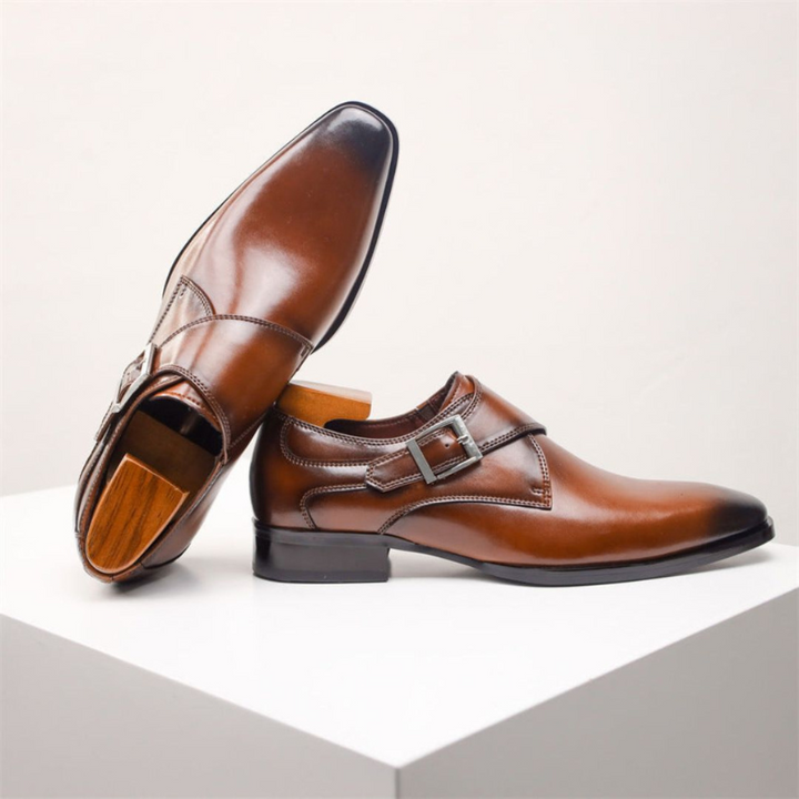 Scarpe Eleganti Uomo in Pelle con Fibbia Monk Strap – Stile per Occasioni Formali e Casual