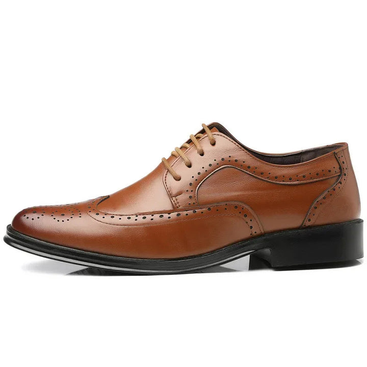 Scarpe Oxford Uomo Eleganti in Pelle con Finitura Lucida e Suola Antiscivolo 6
