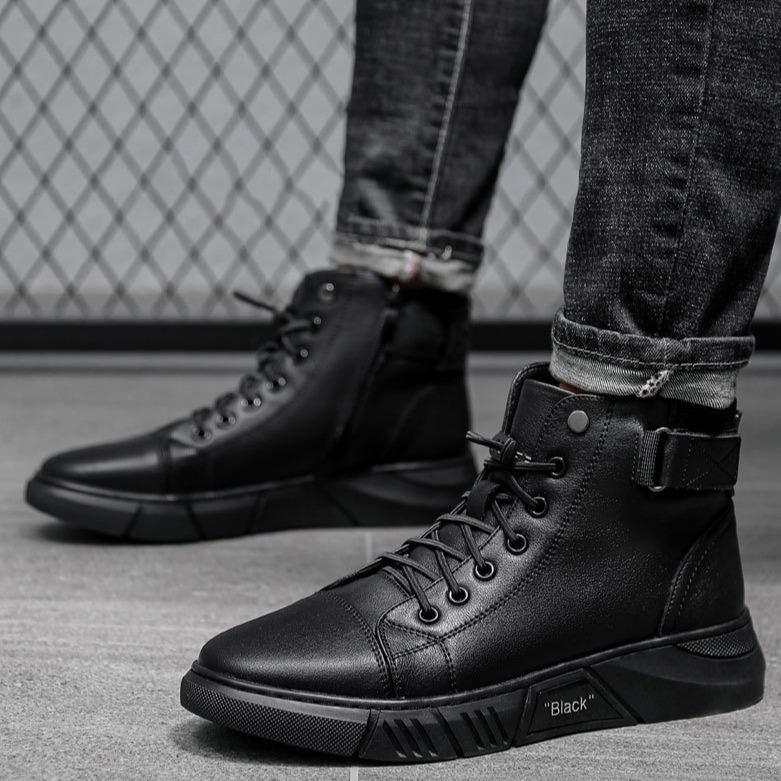 Scarpe Uomo in Pelle Traspiranti Slip-On con Suola Antiscivolo per Comfort Quotidiano 1
