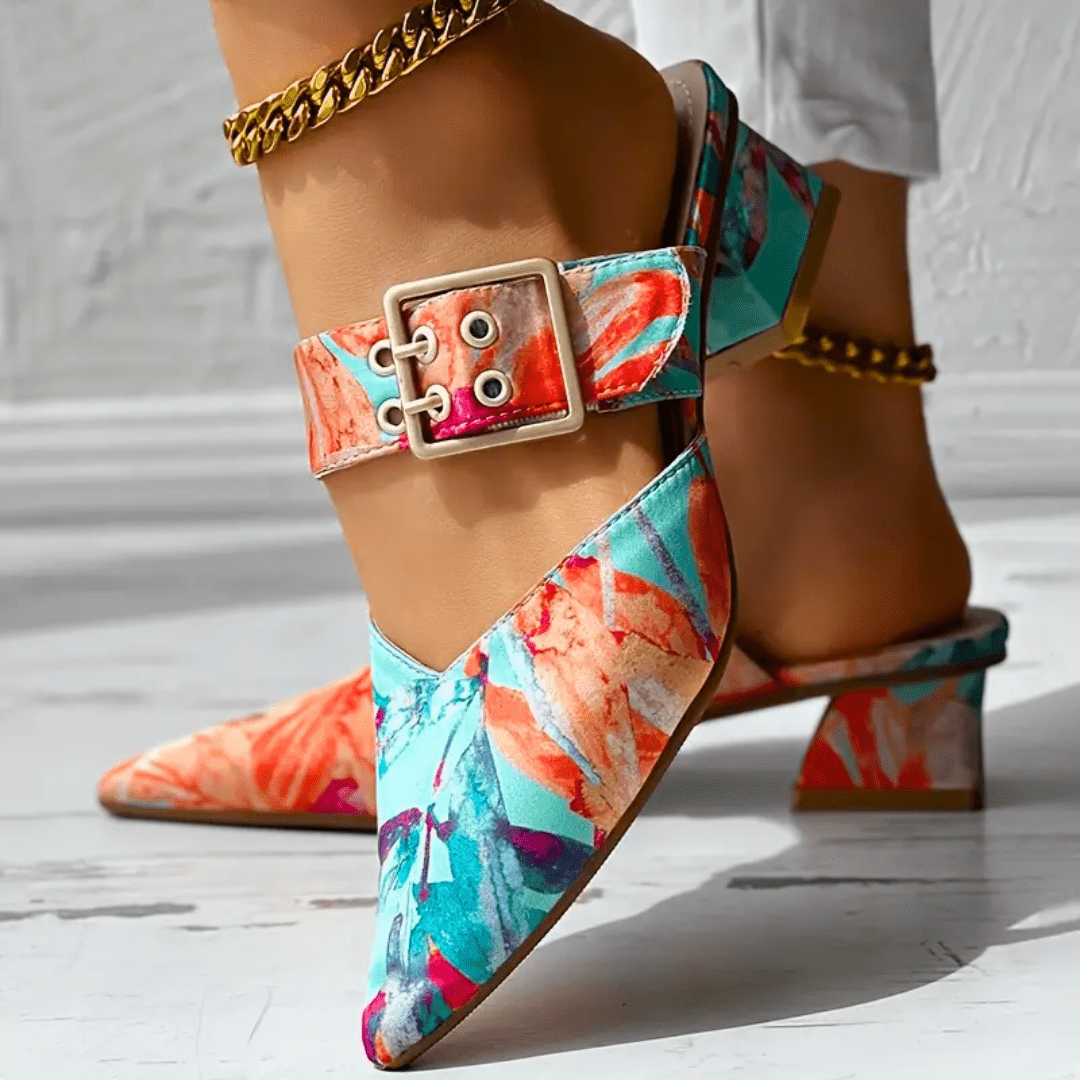 Elegante Damenschuhe mit Absatz und dämpfender Sohle
