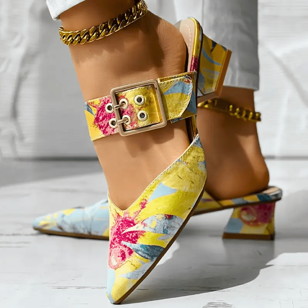 Elegante Damenschuhe mit Absatz und dämpfender Sohle