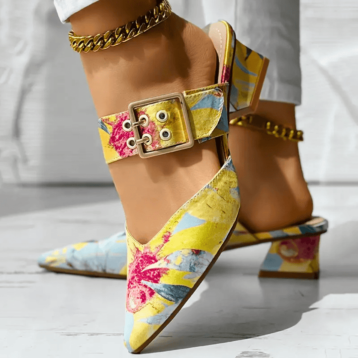 Elegante Damenschuhe mit Absatz und dämpfender Sohle