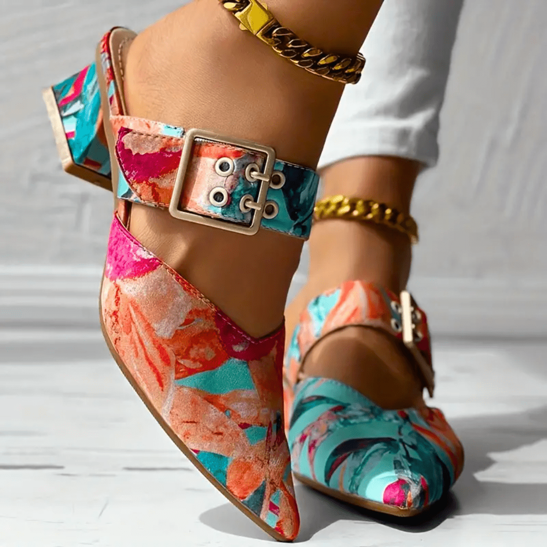 Elegante Damenschuhe mit Absatz und dämpfender Sohle