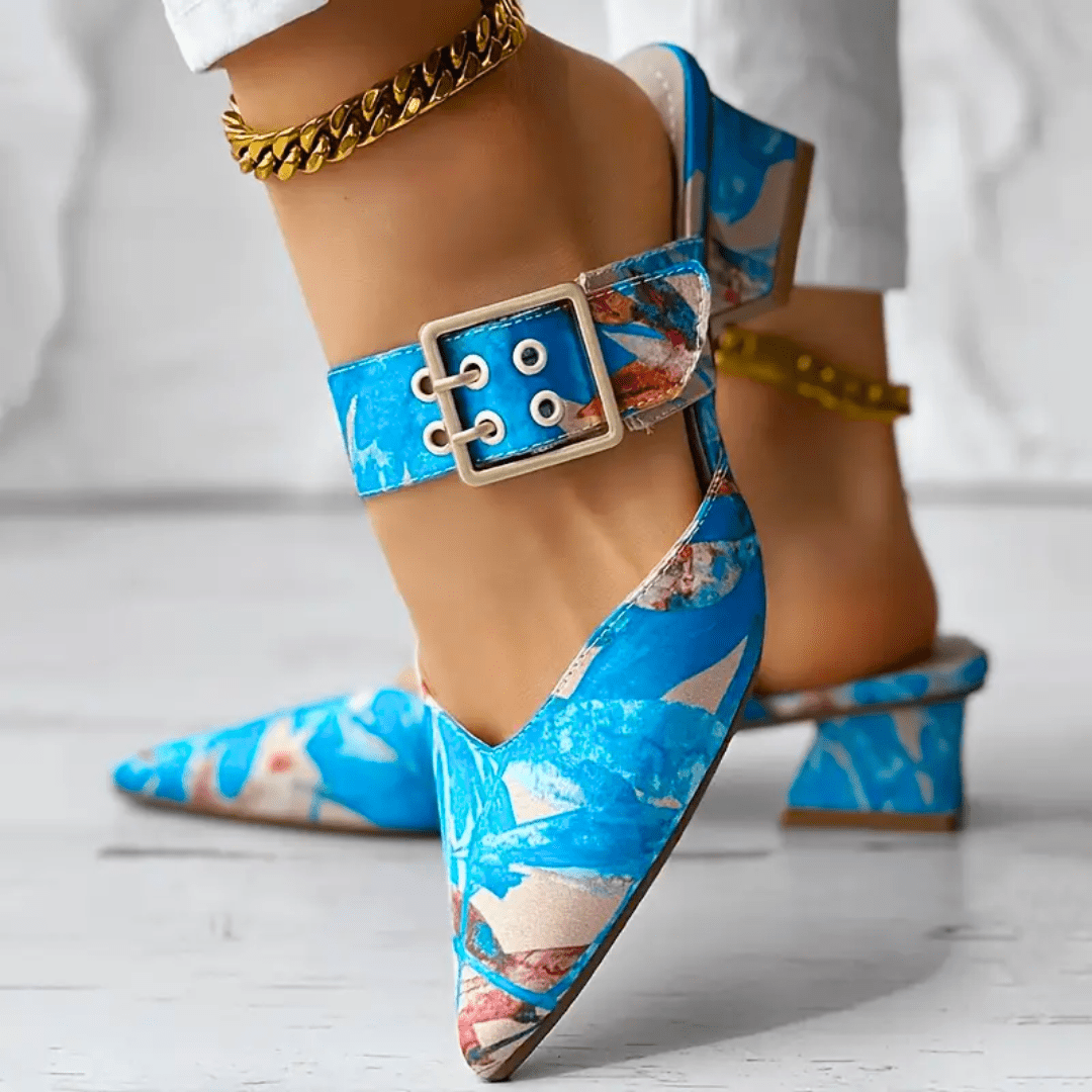 Elegante Damenschuhe mit Absatz und dämpfender Sohle