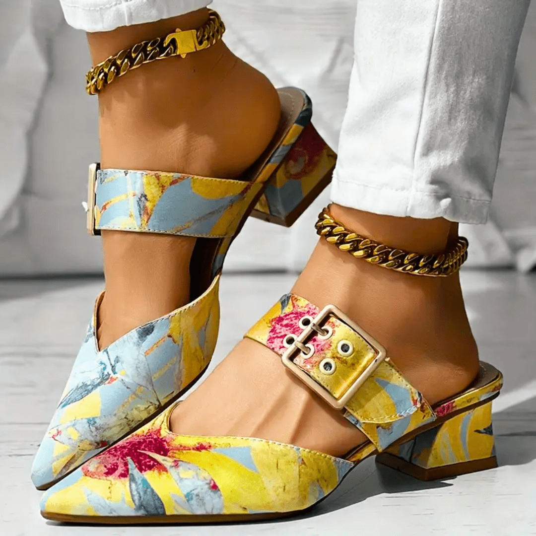 Elegante Damenschuhe mit Absatz und dämpfender Sohle