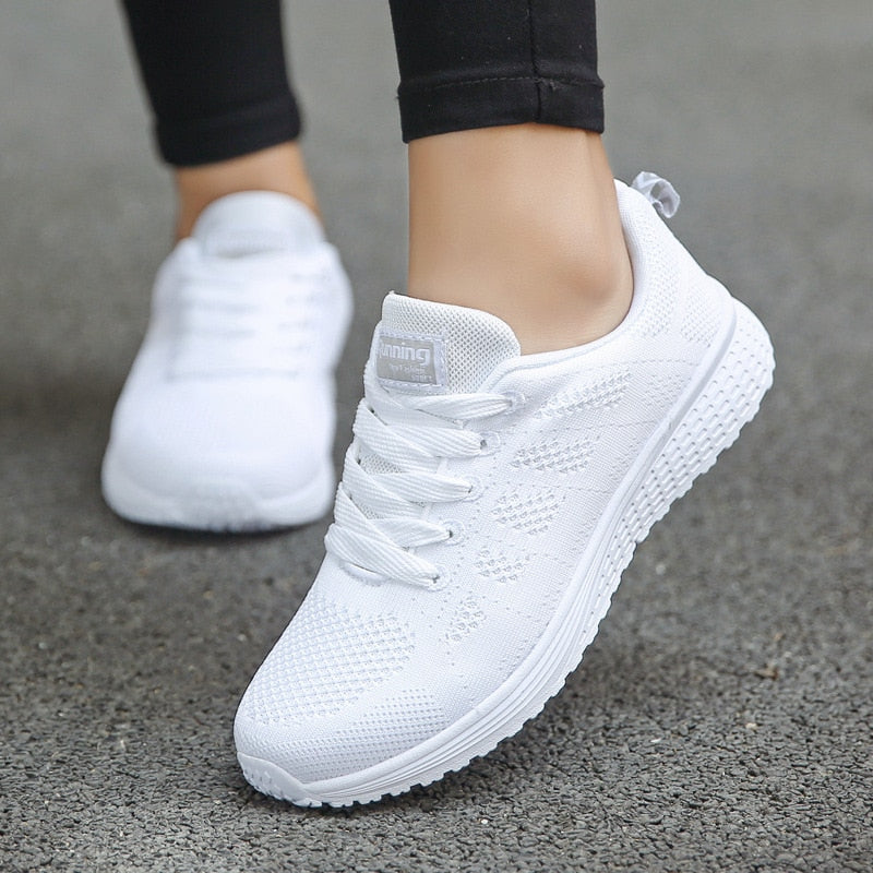 Scarpe da Ginnastica Ergonomiche Donna con Suola Alta e Design Traspirante 0