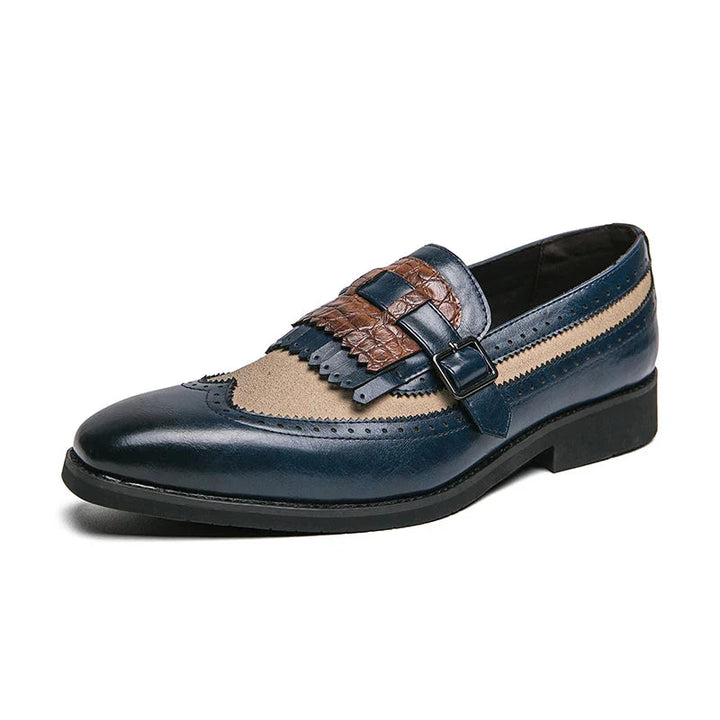Scarpe da Uomo Brogue Eleganti con Design Slip-On e Finitura Lucida 6