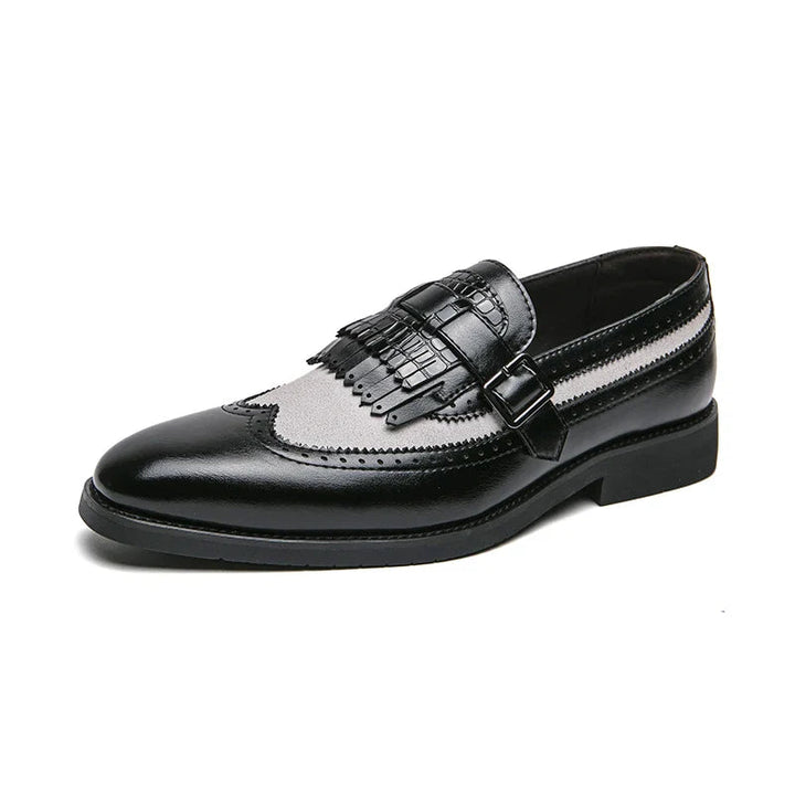 Scarpe da Uomo Brogue Eleganti con Design Slip-On e Finitura Lucida 7